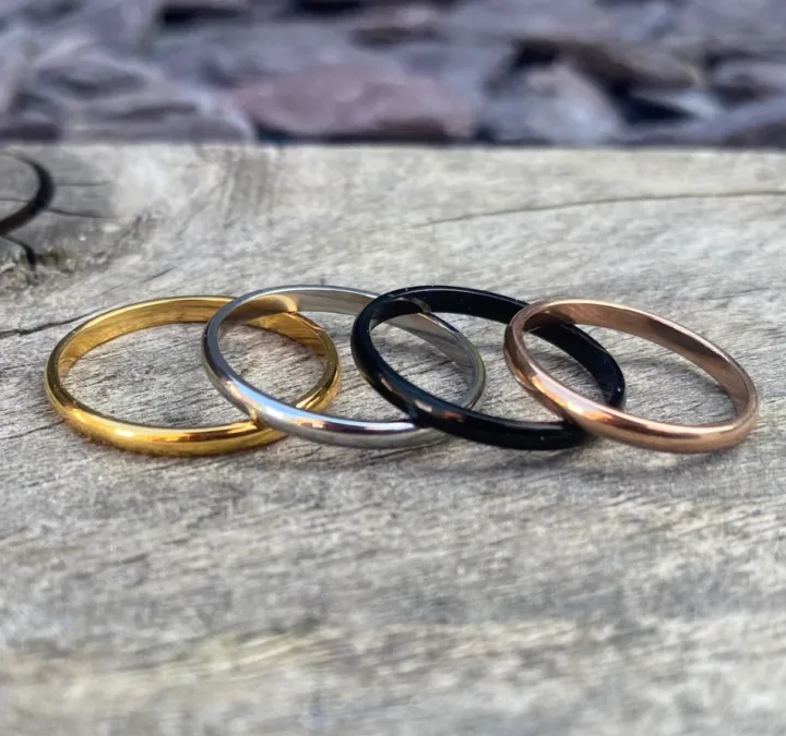 Stainless%20Steel%20Mens%20Women's%20Finger%20Ring%202%20mm%20-%20Image%202