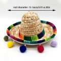 【Pioneer Gong】1Pc Mini Mexican Sombrero Hat With Headband Headdress Funny Carnival Party Hats Accessories Decoration Fiesta Party Favors. 
