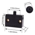 4 Pcs Cabinet Door Switch Cabinet Lamp Switch Drawers Open on Close Door Applicable to 12V 24V 110V Black. 
