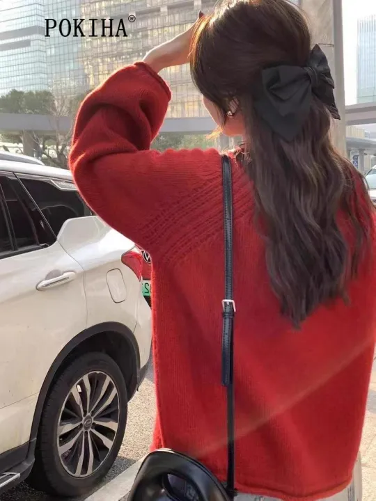 Pokiha%20Fashion%20Women%20New%20Elegant%20Casual%20Solid%20Loose%20Knitted%20Sweater%20Vintage%20O-Neck%20Long%20Sleeves%20Female%20Pullovers%20Chic%20Jumper%20-%20Image%206
