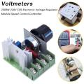 2000 Watt Scr Motor Speed Controller Ac 220V 2000W Scr 25A Adjustable Speed Controller Voltage Regulator Dimming Dimmers Module With Potentiometers - Solar Panel.