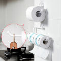 Kitchen Tissue Holder Hanging Toilet Roll Paper Towel Holder Rack Kitchen Bathroom Cabinet Door Hook Holder Organizer 1PCS.