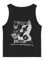 Y2k Grunge Print Sleeveless Tank Top for Women Ribbed Knit Vest Streetwear Aesthetic Clothing Female Crop Top Women 2000s. 