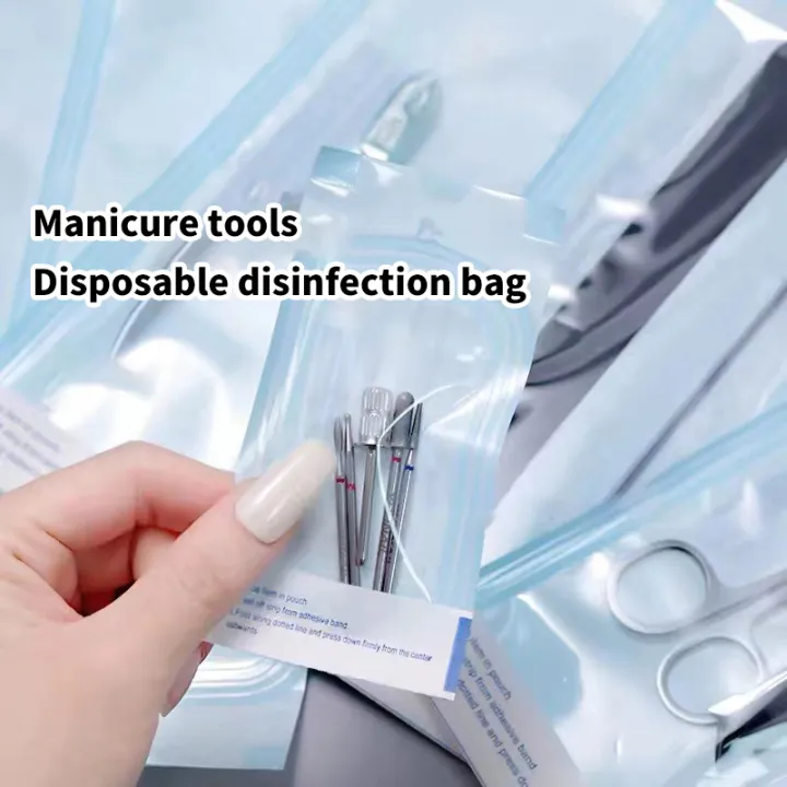 【Exclusive】 100pcs Self-Sealing Sterilization Pouches Bags 4 Size ...