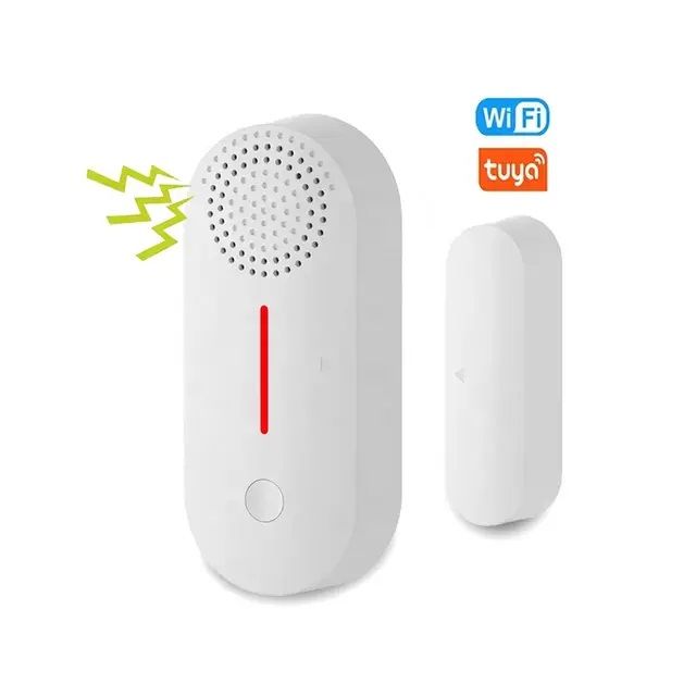 Tuya Smart WiFi Door Window Sensor Detectors Sound And Light Alarm ...