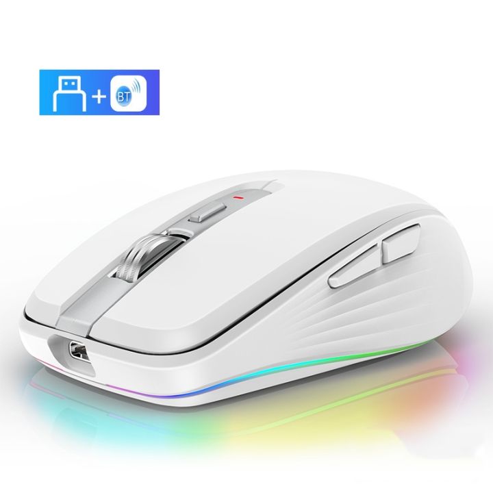 (New)Fmouse%20M303%202400DPI%20Bluetooth&2.4G%20Dual%20Modes%20Rechargeable%20RGB%20Mouse(Gray)%20-%20Image%202