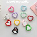 Korean INS Cute Love Heart Mirror Griptok Bracket For iPhone 15 Accessories Grip Tok Acrylic Phone Holder Ring Stand Holder Girl. 