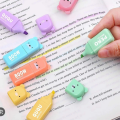 6Pcs Mini Highlighter Pens Set Cute Highlighters Lovely Cartoon Paint Marker Pen School Office. 