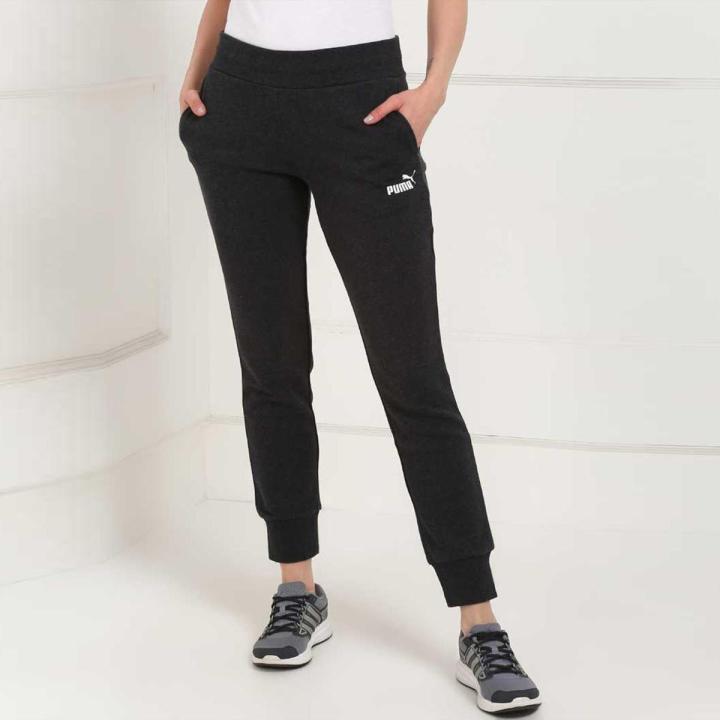 Slim-Fit Sweatpants / Joggers for Women - Deep Black - TV-5013