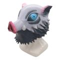 Wild Boar Head Mask Anime Demon Slayer Hashibira Inosuke Cosplay Accessory Party Costume Props Animal Headgear.