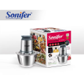Sonifer SF-8058 kitchen 300w copper motor 1.8 liter stainless steel bowl small electric meat grinder chopper. 
