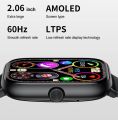 Pix Shadhin AMOLED Screen Smart Watch- Pix Shadhin IP68 Waterproof 2.06" AMOLED HD Screen Bluetooth Call Sleep Tracking Smartwatch- Premium Quality AMOLED Screen Smart Watch with free Screen Protector, Charging Cable ( Black Color).