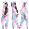 Kigurumi Unicorn Pajamas Kids Girl Sleepwear Onesie Animal Cartoon Jumpsuit Fox Dinosaur Panda Costume Winter Child Boys Pyjamas. 
