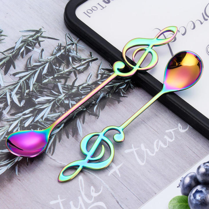 Teaspoon%20Coffee%20Creative%20Cream%20Stirring%20Dessert%20Note%20Stainless%20Steel%20-%20Image%203