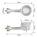 High Pressure Propane Cast-Iron Round Burner Head, Propane Burner Head with Orifice Brass Fitting.
