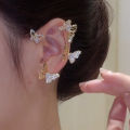Butterfly Ear Clip No Piercing Earring For Women Shining Ear Cuff Clip Non-Piercing Jewelry.
