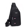 Chest Bag Men Simple Nylon Fashion Casual Sports Waterproof One Shoulder Crossbody Bag Cross Body Chest Bag for Men. 