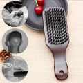 Men's Beard Brush Solid Wood Bristle Beard Style Brush Vintage Oil Head Brush Broken Hair Cleaning Brush. 