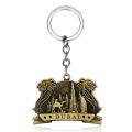 Dubai Roma Italia Metal Keychain Key Holder Tourist Travel Souvenir Key Chains Metal Pendant Keyring Trinket Women Men Souvenirs.