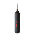 Portable Wireless Electric Screwdriver with 14-Piece Bit Set, USB Rechargeable, High-Torque Drilling Tool.