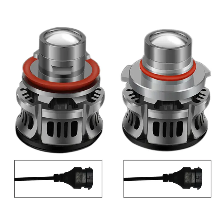Car LED Lens Headlight H11 Headlight Bulb Car LED Headlight Projector Fog Lamp Car Fog Lamp Yellow Light