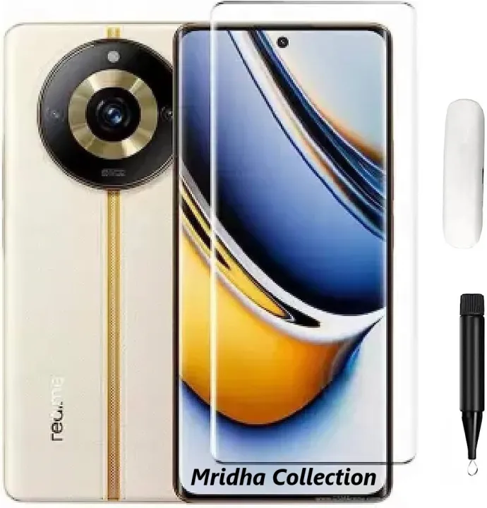 Realme%2011%20Pro%205G%20Premium%20UV%20Tempered%20Glass%20Screen%20Protector%20-%20Curved%20Edge%20Liquid%20Glue%20Installation%20-%20Image%203