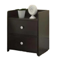 Highly Vital - Bed Side Table with Two Large Drawer Size- L16 + W16 + H24 Inch by Furniture Express - Furniture & Decor- Delights. 