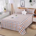Crash Bed Sheet Traditional Cotton Old Coarse Cloth Single Student Dormitory Thickened Double Three-Piece Tatami Bed Sheet Wholesale. 