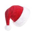 Plush Adult Christmas Hat Plush Toys Hat Red Velvet Santa Claus Hat Comfortable Inside Christmas Hat. 