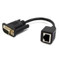 VGA to RJ45 Adapter Network Cable to VGA Network Cable Connector Monitor to Network Cable Connector VGA Extender. 