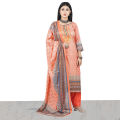 Bexi Fabrics Digital Printed Cotton Unstitched Three Piece For Woman. 