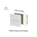 Canvas For Drawing & Painting Size 6x6 Inches (White & Black). 