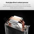 Jonsbo CR1200 CPU Cooler 2 Heat Pipe Tower RGB Colorful Light Effect 9cm Fan For Intel 1151 1700 AMD AM4 Optional LGA2011 Buckle. 