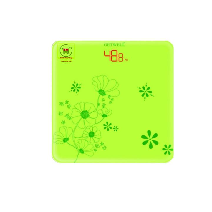 Getwell Digital Body Weight Measuring Machine Bathroom Scale Glass