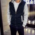 Men Hoodies  Autumn Fashion Tracksuit Sweatshirt Men's Winter Collar Cap Long Sleeves zipper Hoody Sports Sweatshirts M-5XL. 