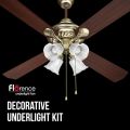 Havells Florence Underlight 1200mm / 48" Ceiling Fan (Antique Brass). 