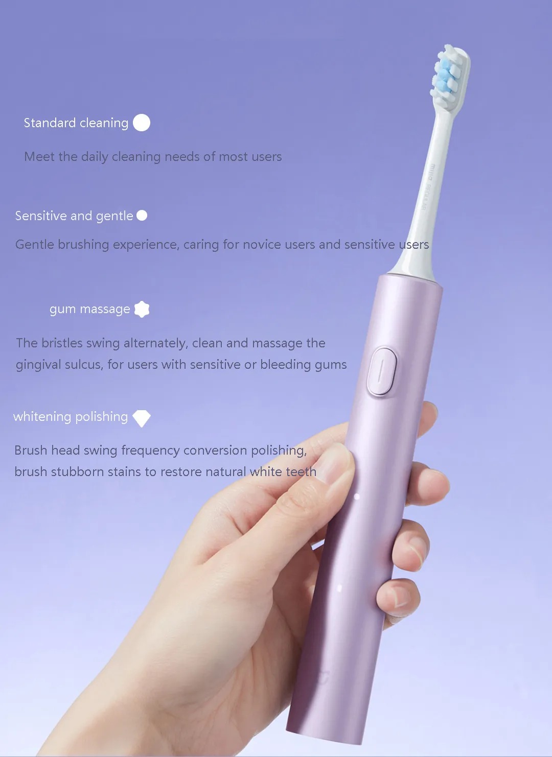 Gadgetoo Xiaomi Mijia Electric Sonic Toothbrush T302 With 4 Free Brush Heads Gadgetoo Xiaomi Mijia Electric Sonic Toothbrush T302 With 4 Free Brush Heads