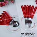Spoon Set/ Cutlery Set/ HIGH QUALITY Stainless Steel Spoon Set 12-Pieces (Tea Spoon 6-Pieces & Fork Spoon 6-Pieces). 