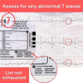 NCANRUI 2pc ECG 7 Step Ruler,ECG 7 Step Ruler for ECG/EKG Interpretation, ECG Reference Guide Ruler,EKG Calipers Measuring Tool.