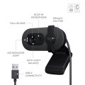 Logitech Brio 100 Full HD Webcam for Meetings and Streaming, Auto-Light Balance, Built-In Mic, Privacy Shutter, USB-A, for Microsoft Teams, Google Meet, Zoom and More]. 