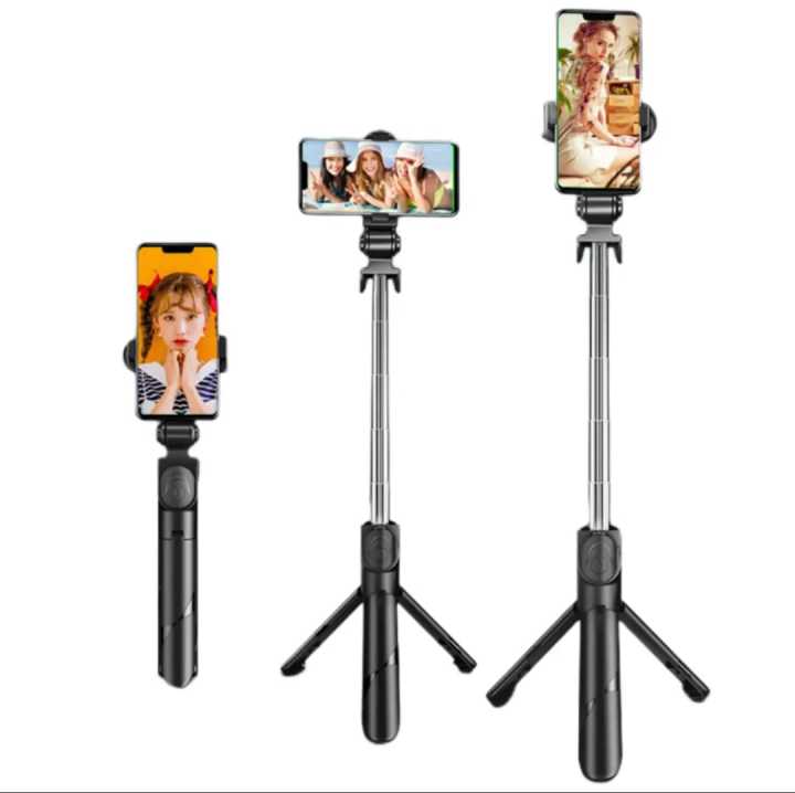 XT-02 Flexible 2 in 1 Bluetooth Selfie Stick Tripod Remote Control Selfie Stand