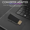 1080P Male to VGA Female Adapter Video Converter with Audio Output N3 white. 