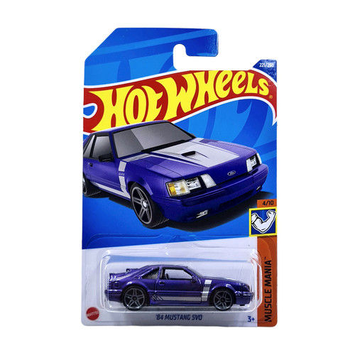 Hot Wheels 84 Mustang SVO Purple; Scale - 1:64