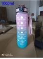 1 L Portable Water Bottle Motivational Sports Water bottle with Time Marked Leak-proof Cup for Outdoor Sport Fitness BPA Free. 