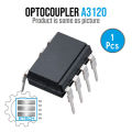 A3120 HCPL3120 HCPL-3120 DIP-8 Optocoupler MOSFET and IGBT Gate Driver Through Hole 8-Pin PDIP.