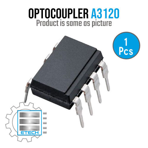 A3120 HCPL3120 HCPL-3120 DIP-8 Optocoupler MOSFET and IGBT Gate Driver Through Hole 8-Pin PDIP