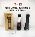 Plastic Rechargeable LED 3W Torch. 