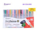 Giorgione Acrylic Marker 1mm Round Tip DIY Metallic Marker Pen Set Fast Dry Erase Press Design Acrylic Paint Marker Pens 60 shade.