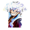Anime Day Wind One Piece Character Luffy To Giant Soron 3d Printed T-Shirt Men And Women The Same Summer Crewneck T-Shirt. 