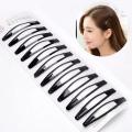 Black Hair Clip -12 PC.